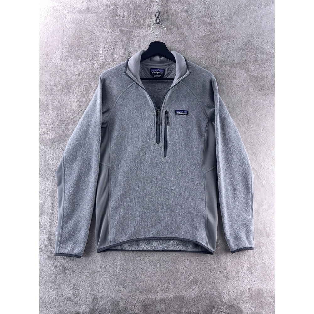 Patagonia Better Sweater Womens Size Small Gray Quarter Zip Fuzzy Fleece